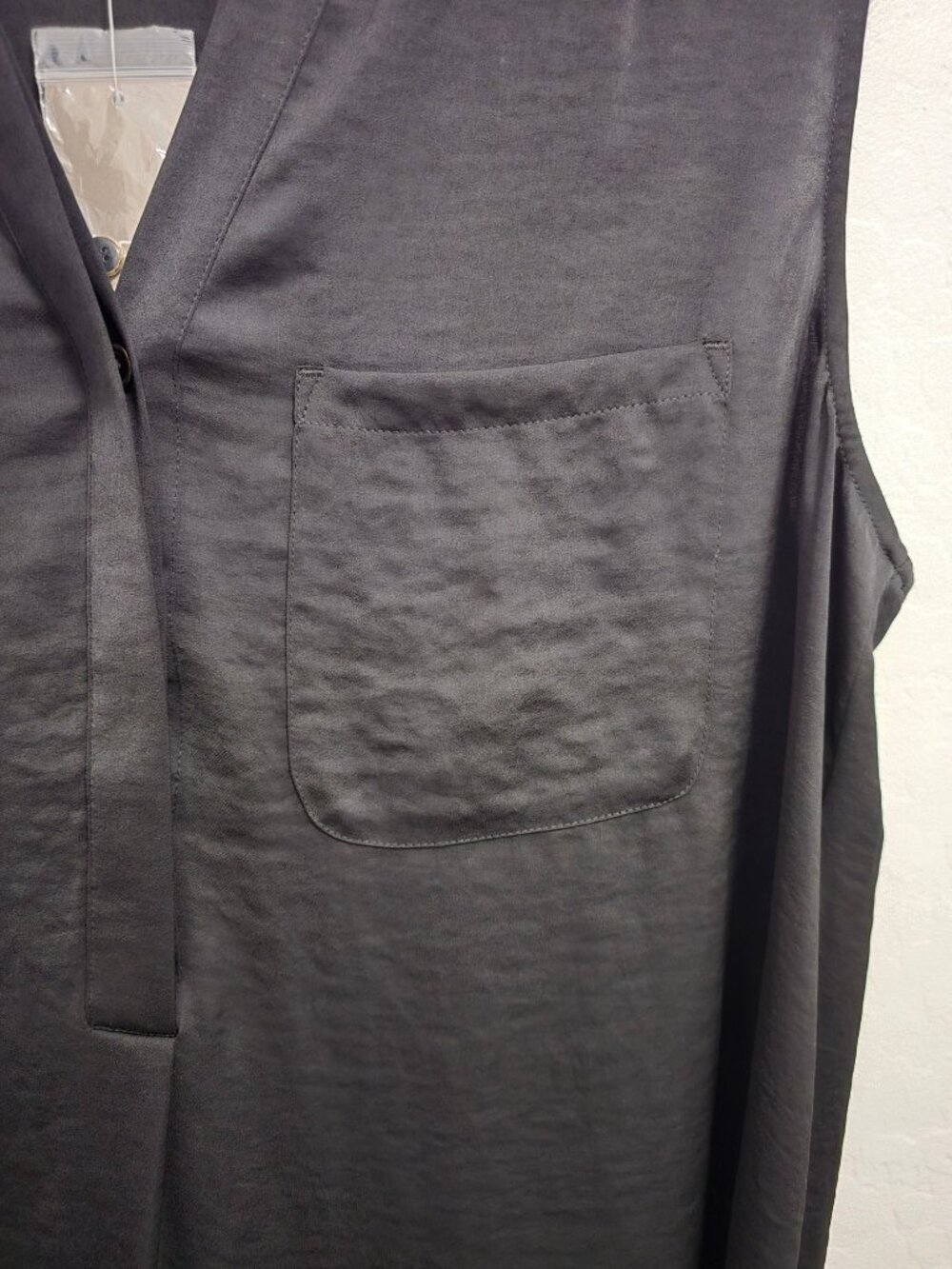 Chicos Black Label Sleeveless Dress Size 1/Medium Cottage Fairy Goth Classy - Picture 2 of 12